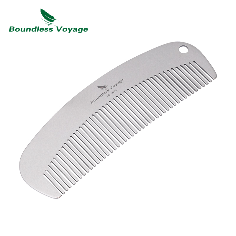 Comb Pocket Titanium - Boundless Voyage チタンヘア＆ビアード クレセントコーム ユニセックス ホーム