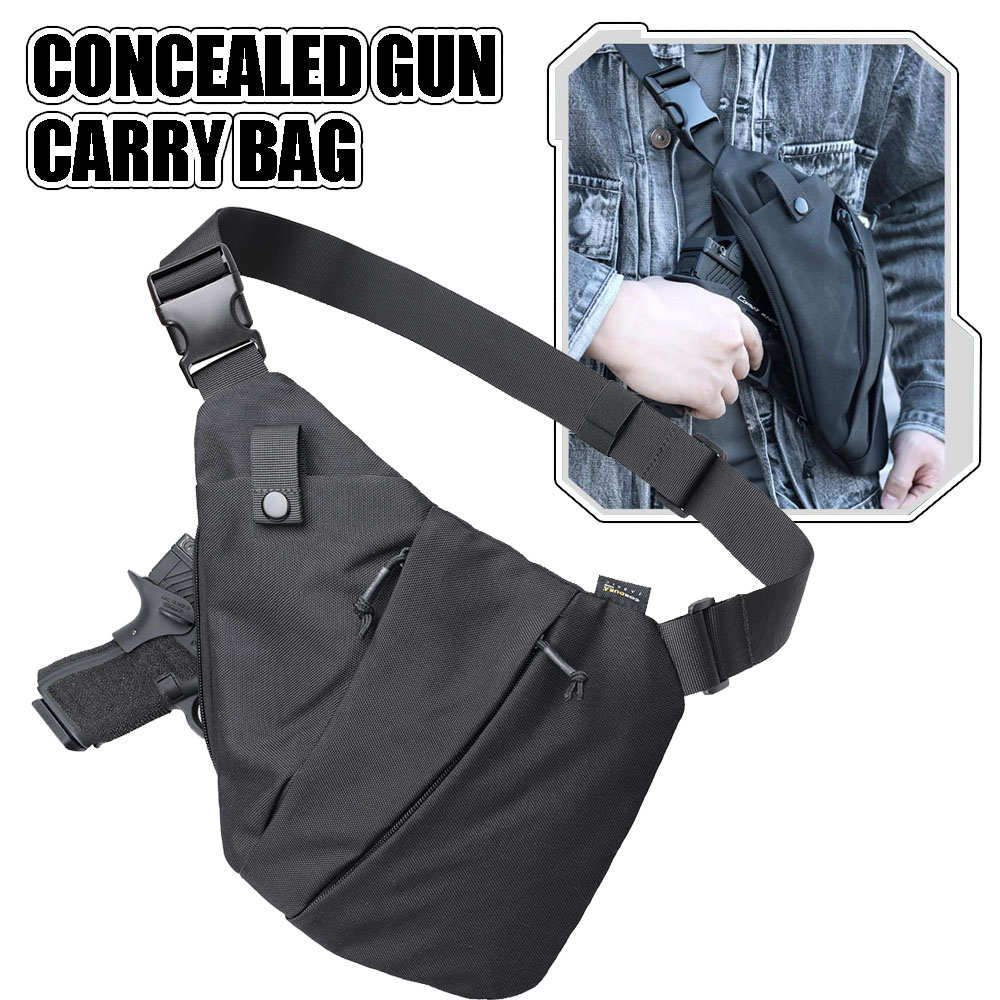 Edc Carry Bag For Pistol - 隠し戦術ピストルバッグ,メンズクロスボディバッグ,ピストルケース,盗難防止EDCバッグ