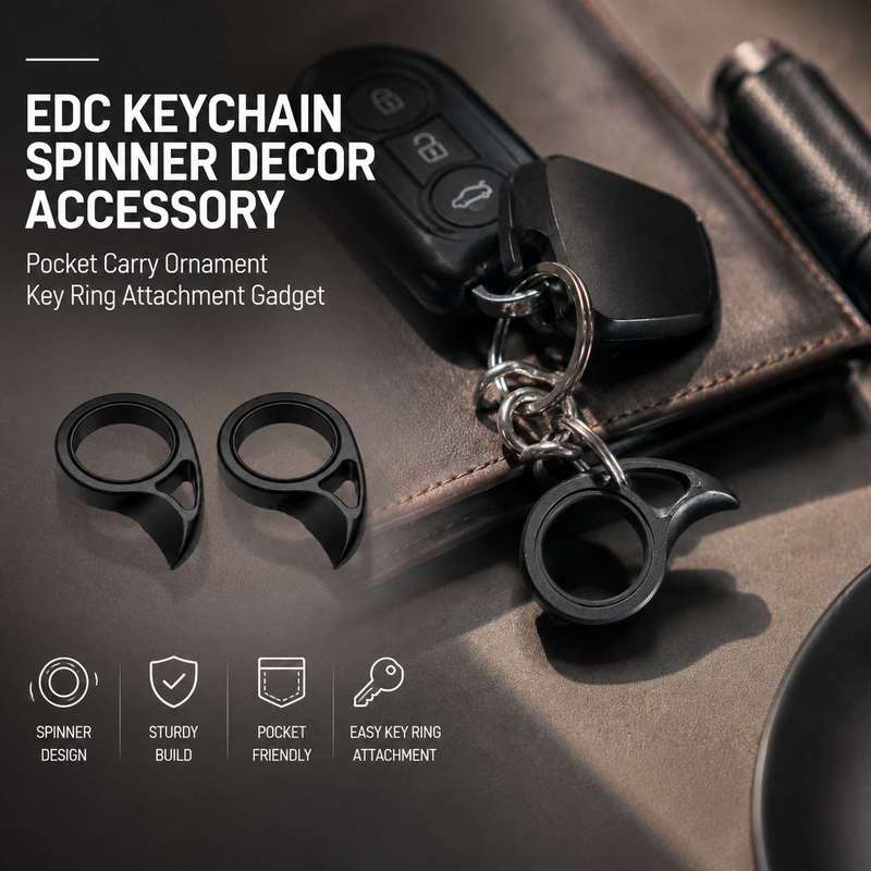 Edc Carry Accessories - EDCキーチェーンスピナー装飾アクセサリー ポケットキャリーオーナメント キーリングアタッチメントガジェット