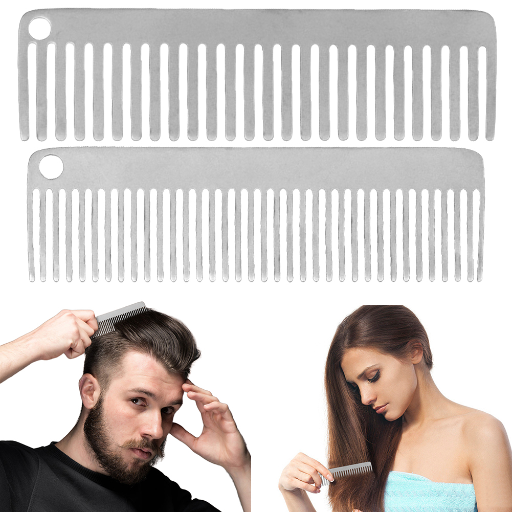 Comb Pocket Titanium - チタンコーム帯電防止ポケットチタンコーム耐熱屋外ヘアコーム小型軽量コームキャンプアクセサリー