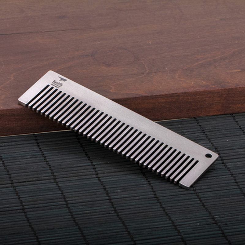 Comb Pocket Titanium - Keith チタン トラベルコーム 男性用 軽量 帯電防止