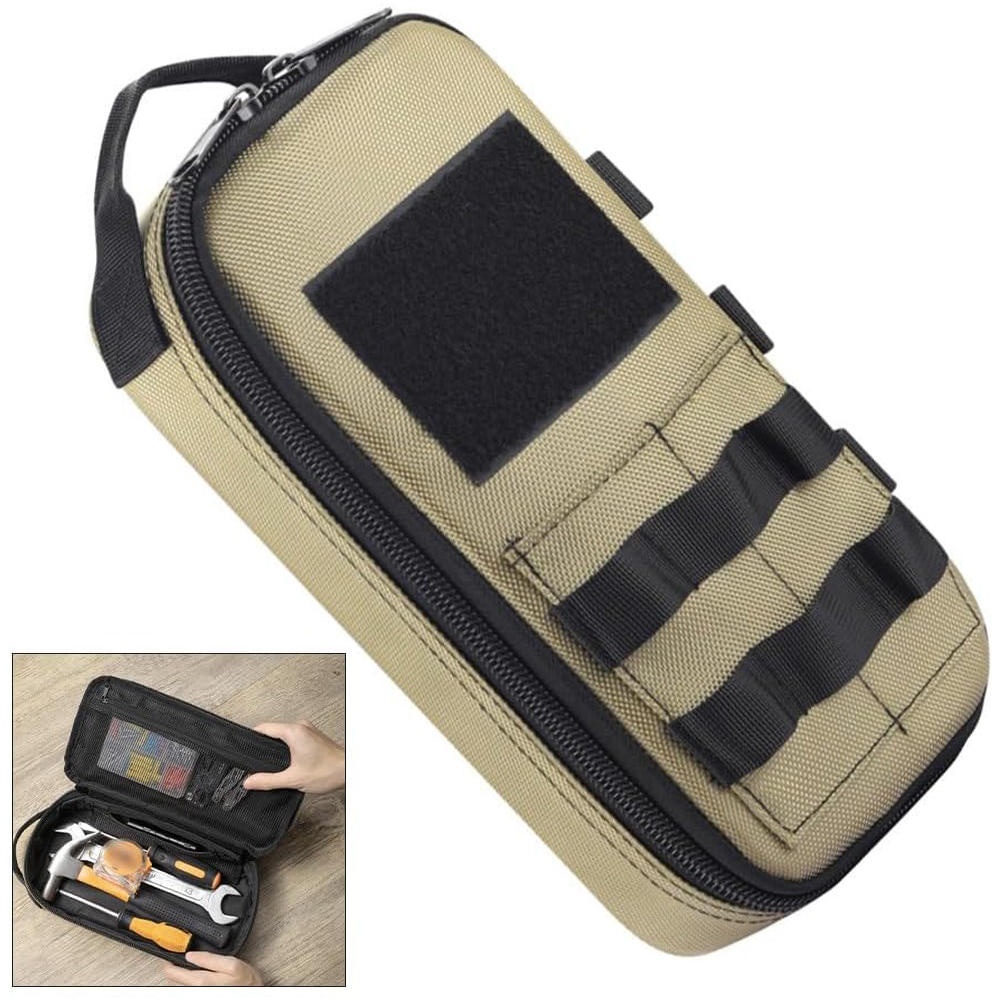 Edc Carry Pouch - 戦術ユーティリティ EDC ポーチ ヘビーデューティー小型ツールバッグ ポータブルオーガナイザーケース ハンドル付き
