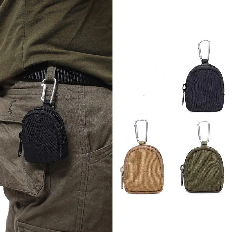 Edc Concealed Carry - 戦術的なEDCポーチキーウォレットホルダー男性用コインパースポーチバッグキーホルダージッパーポケットアウトドアキーバッグ