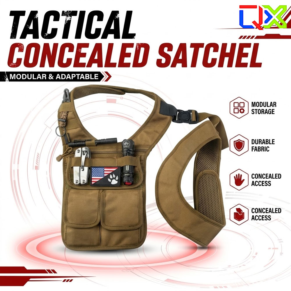 QXタクティカル隠しサッチェルアンダーアームショルダーバッグ - Edc Concealed Carry のレビューと価格
