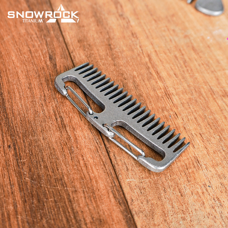 SNOWROCK ストーンウォッシュ加工 チタン製ヘア＆ビア - Comb Pocket Titanium のレビューと価格