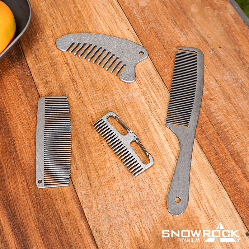 SNOWROCK ストーンウォッシュ加工 チタン製ヘア＆ビア - Comb Pocket Titanium のレビューと価格