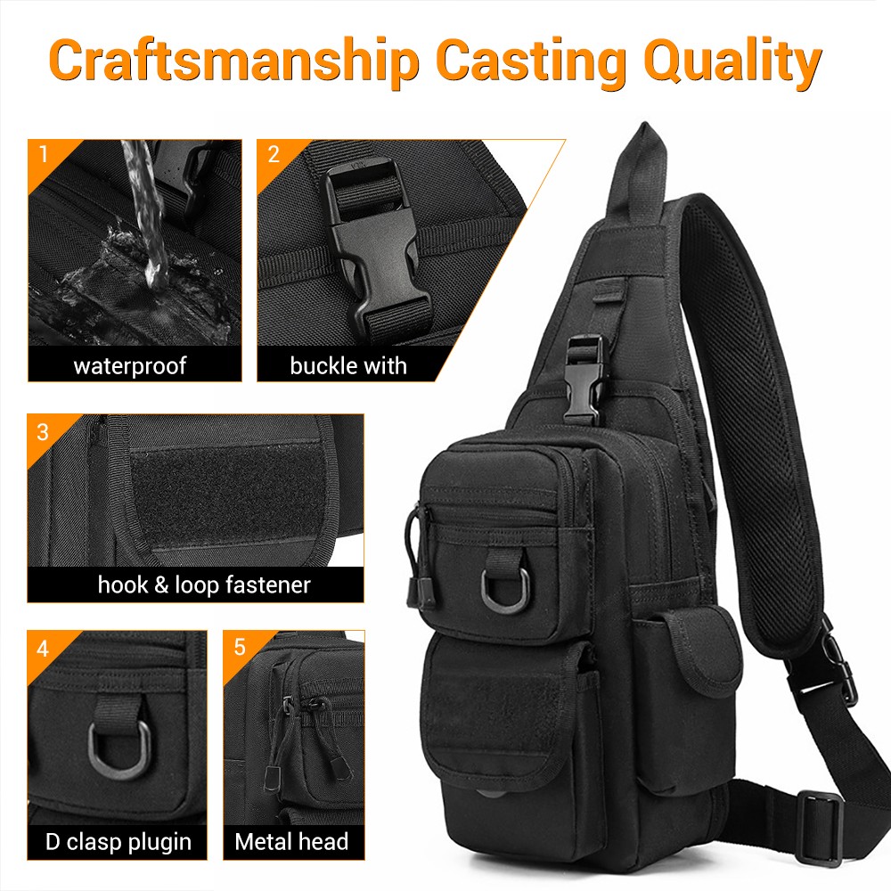 戦術用ピストルバッグ ガンバッグ 隠し携帯用ピストルホルスタ - Edc Concealed Carry Sling Bag のレビューと価格