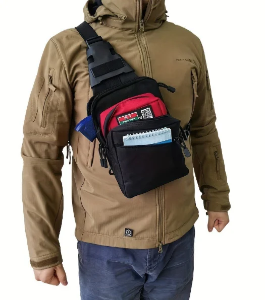 戦術的隠蔽型キャリースリングバッグ：EDC用クイックアクセス - Edc Concealed Carry Sling Bag のレビューと価格