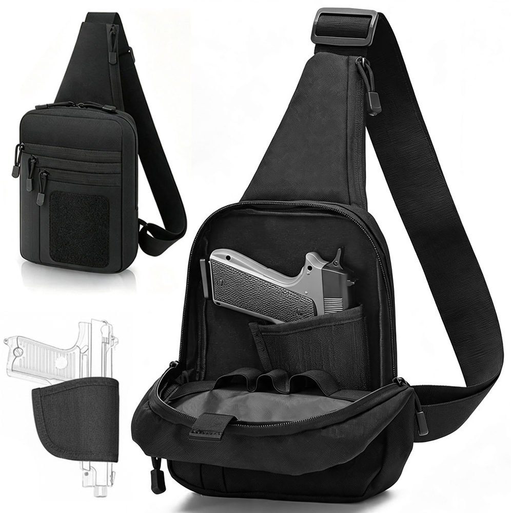 隠し銃持ち用チェストガンバッグ、ピストルガン収納バッグ、タク - Edc Carry Bag For Pistol のレビューと価格