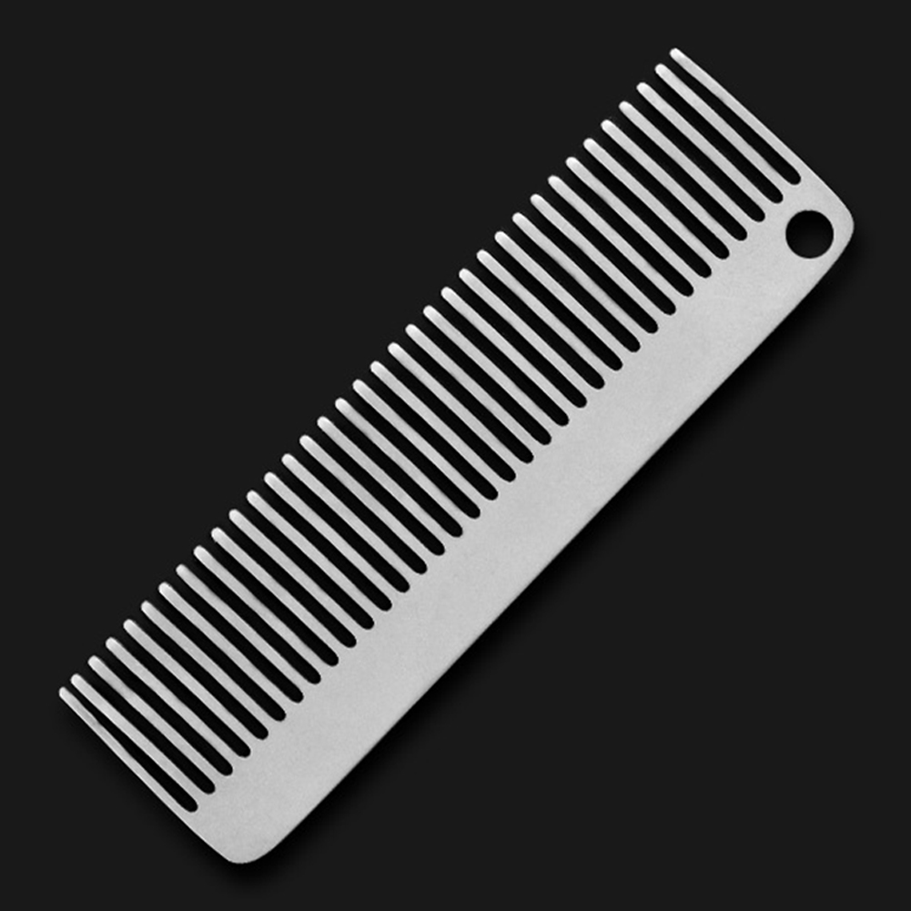チタンコーム帯電防止ポータブルキャンプコームポケットチタンコ - Comb Pocket Titanium のレビューと価格