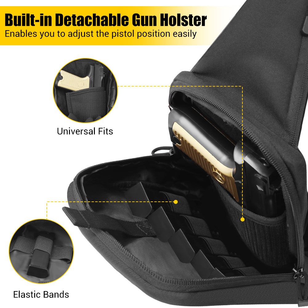 戦術的なピストルガンバッグ隠しキャリーガンホルスターハンドガ - Edc Carry Bag For Pistol のレビューと価格