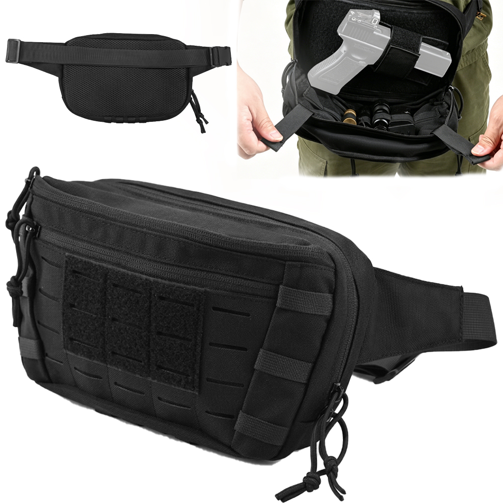 戦術ピストルウエストバッグ CCW ファニーパック隠しキャリ - Edc Carry Bag For Pistol のレビューと価格