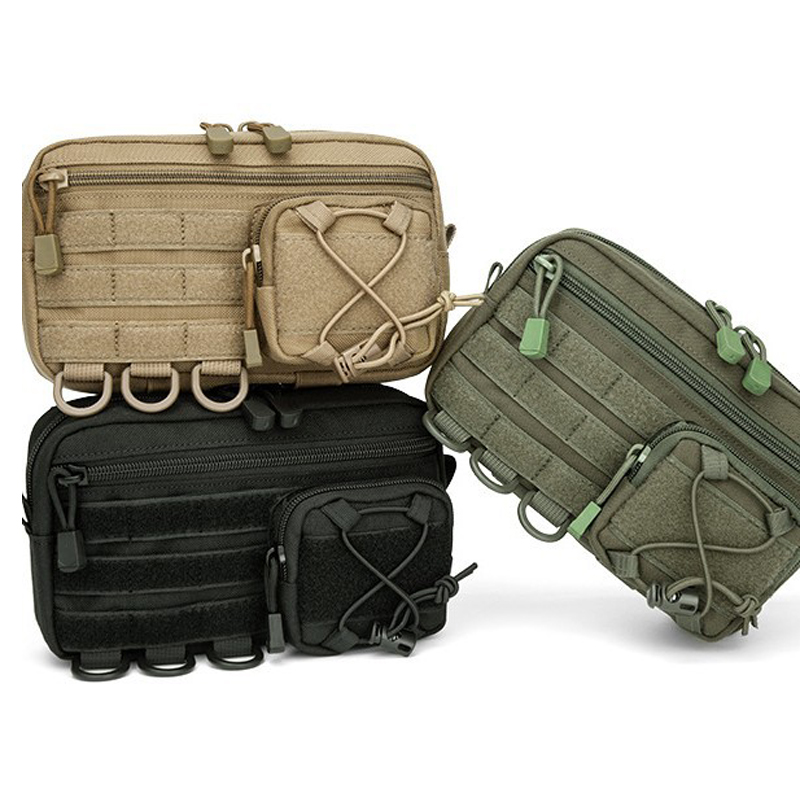 戦術的なモール式水平アドミンポーチ、フロントドローストリング - Edc Carry Fanny Pack のレビューと価格