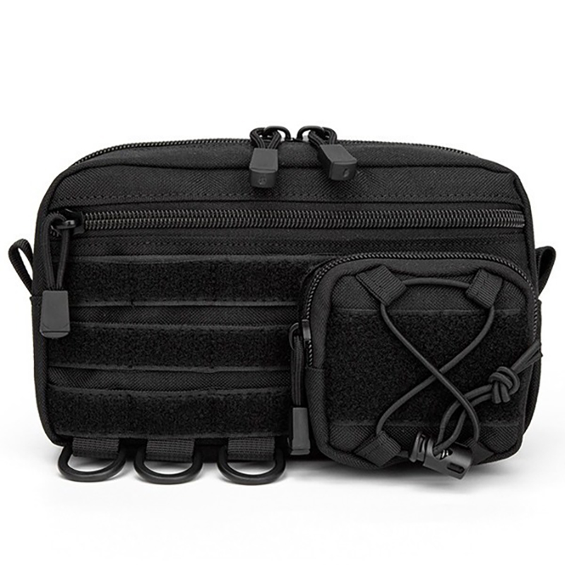 戦術的なモール式水平アドミンポーチ、フロントドローストリング - Edc Carry Fanny Pack のレビューと価格