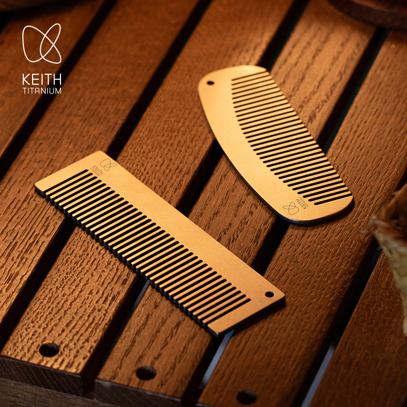KEITH健康な髪と頭皮のためのチタンパースコーム 超薄型2 - Comb Pocket Titanium のレビューと価格