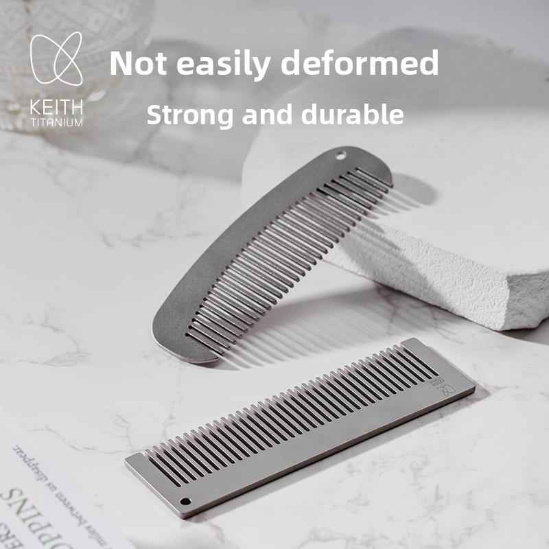 KEITH健康な髪と頭皮のためのチタンパースコーム 超薄型2 - Comb Pocket Titanium のレビューと価格