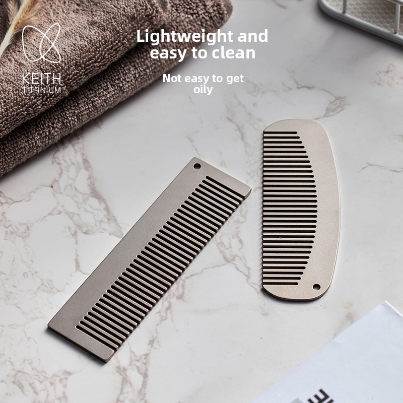 KEITH健康な髪と頭皮のためのチタンパースコーム 超薄型2 - Comb Pocket Titanium のレビューと価格