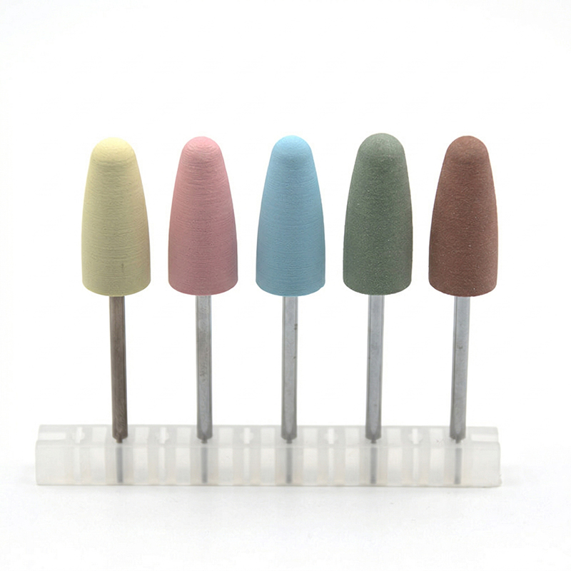 5 ピース/セットシリコンネイルドリルビットマニキュアペディ - Nail File Titanium のレビューと価格