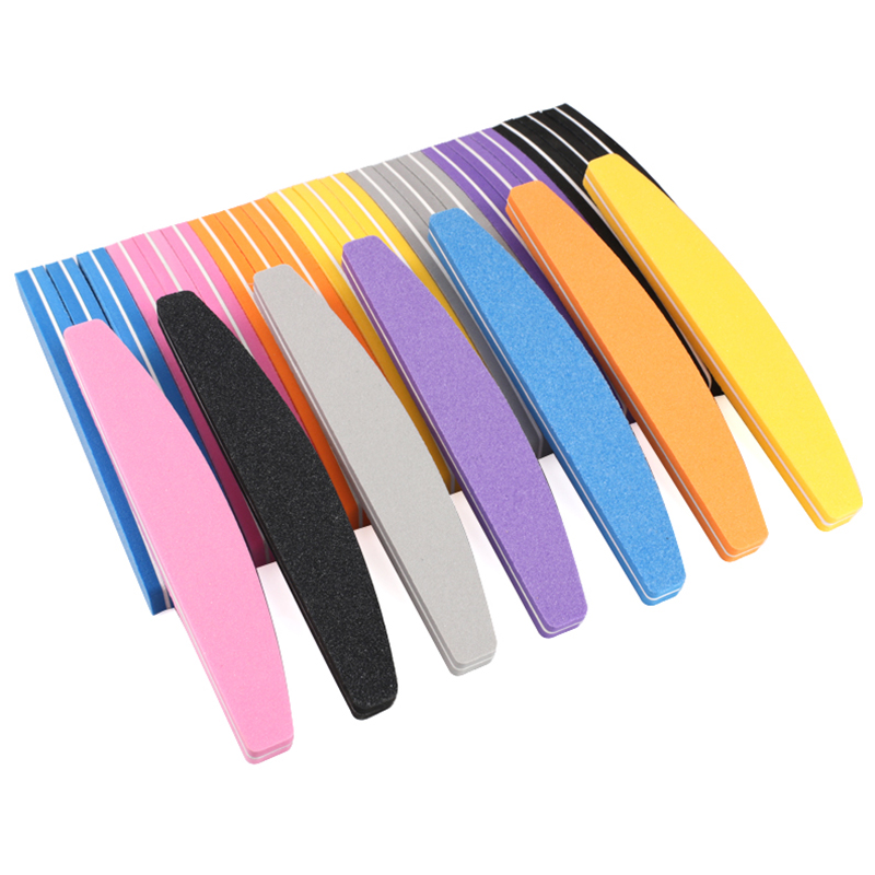 10/50個入り ボート型スポンジネイルファイル 100/1 - Nail File Titanium のレビューと価格