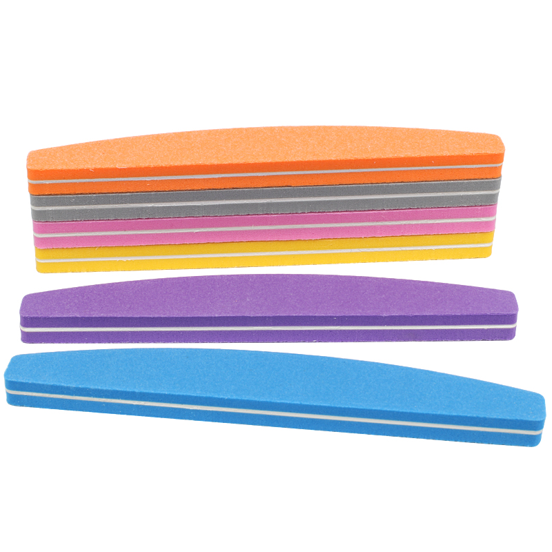 10/50個入り ボート型スポンジネイルファイル 100/1 - Nail File Titanium のレビューと価格