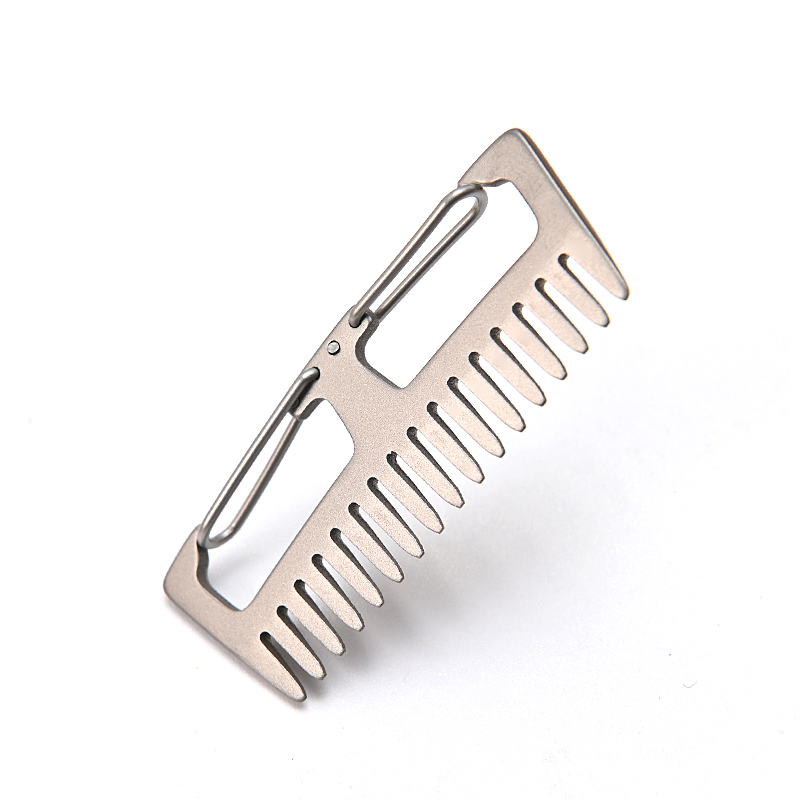 チタン合金コーム EDC マルチツールポータブルカラビナキー - Comb Pocket Titanium のレビューと価格