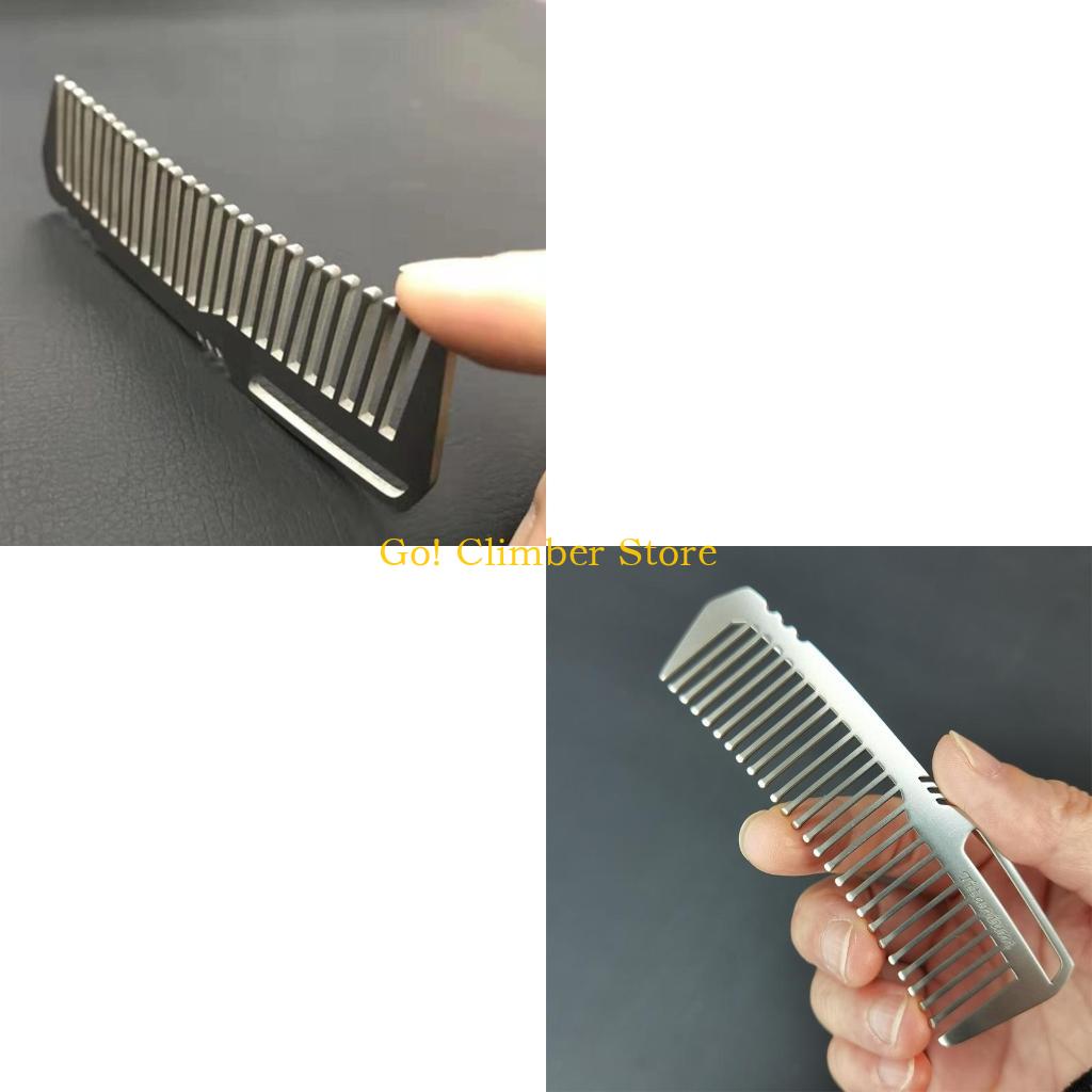 Q84C ポータブルチタン合金コーム 超軽量ヘアブラシ屋外ポ - Comb Pocket Titanium のレビューと価格