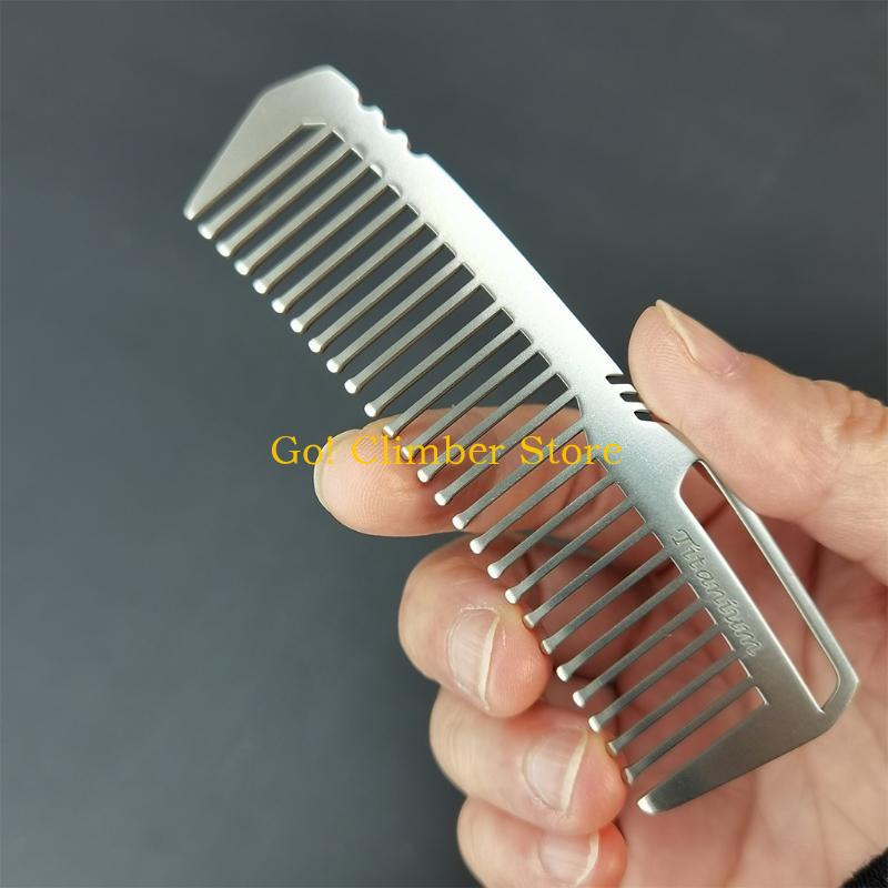 Q84C ポータブルチタン合金コーム 超軽量ヘアブラシ屋外ポ - Comb Pocket Titanium のレビューと価格