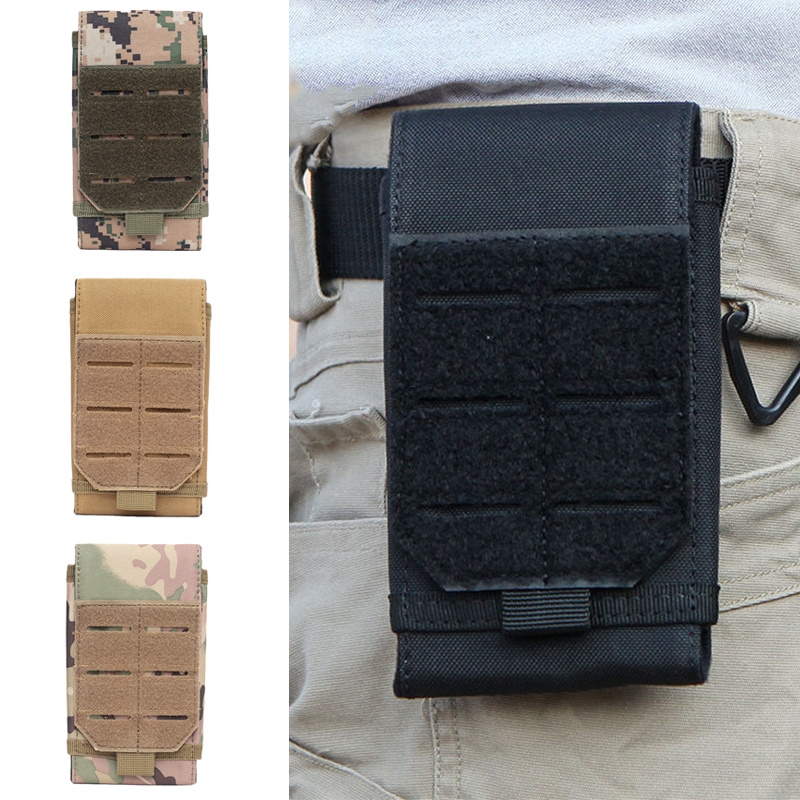 アウトドアモール携帯電話ポーチ戦術的なウエストパックキャンプ - Edc Carry Box のレビューと価格