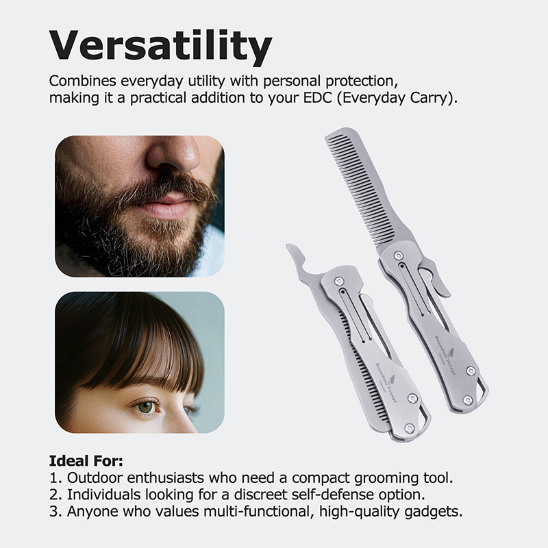 Boundless Voyage 折りたたみチタンヘアコーム - Comb Pocket Titanium のレビューと価格