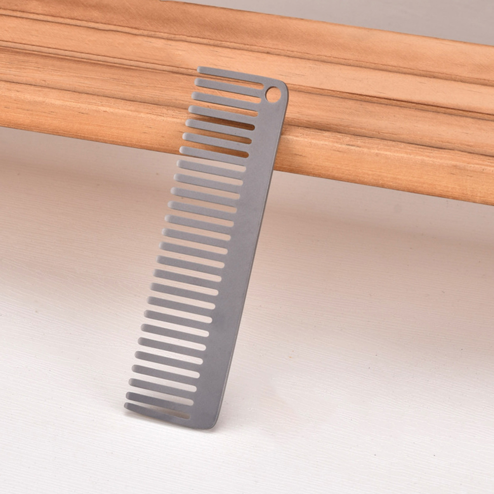 チタンコーム帯電防止ポケットチタンコーム耐熱屋外ヘアコーム小 - Comb Pocket Titanium のレビューと価格