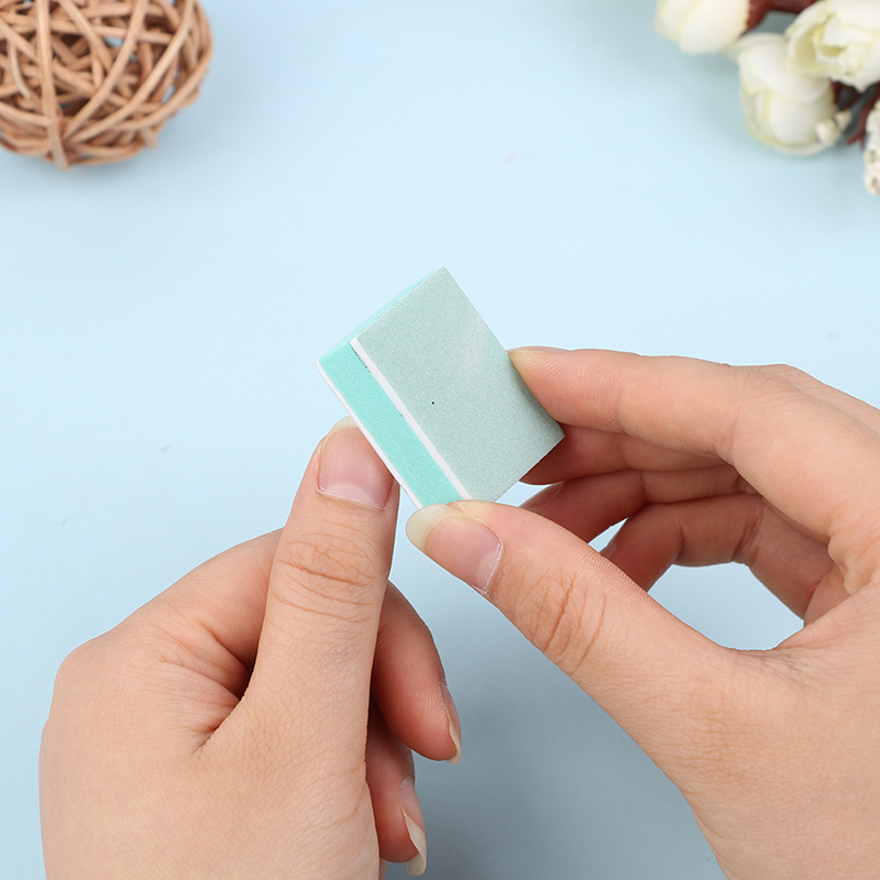 50 ピース/ロットミニネイルバッファブロックグリットネイル - Nail File Titanium のレビューと価格