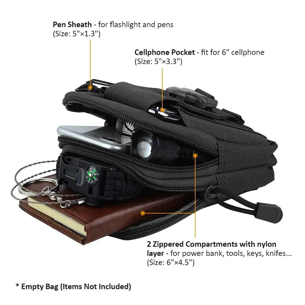 アウトドアギアツールガジェットポケットベルトバッグ戦術的なウ - Edc Carry Pouch のレビューと価格